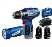 Зубр Профессионал 12В + LED-фонарь, 2 АКБ 2Ач DL-121-22F