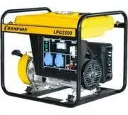 Champion газ, 2/2,3кВт, 15л, 43,5кг, 1,6л/ч, 12V, счетчик, 16А LPG2500